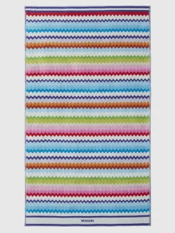 Telo mare 100x180 cm Riverbero in spugna di cotone zig zag