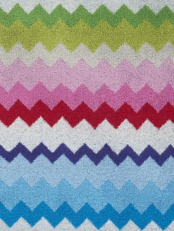 Telo mare 100x180 cm Riverbero in spugna di cotone zig zag