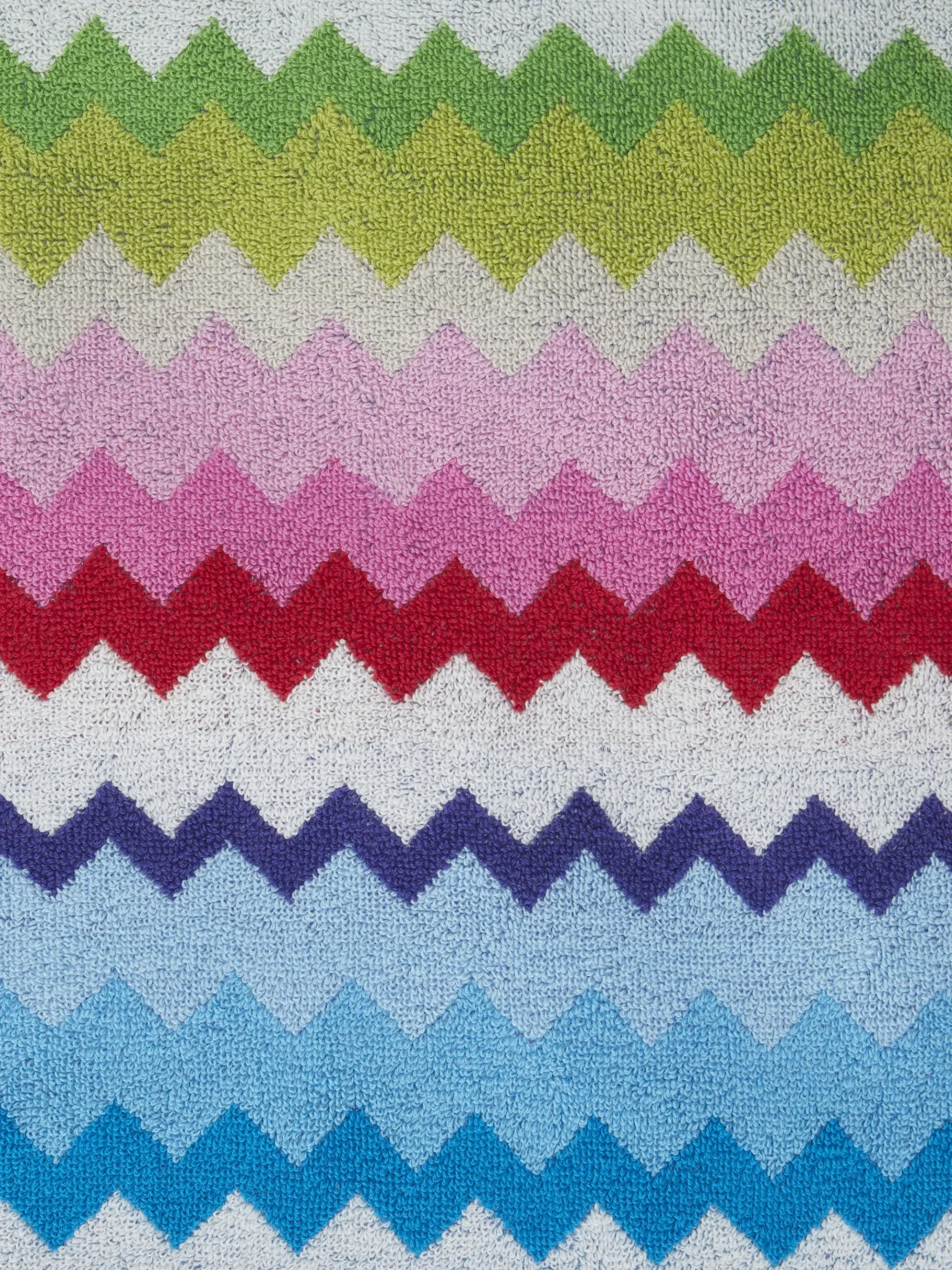 Telo mare 100x180 cm Riverbero in spugna di cotone zig zag