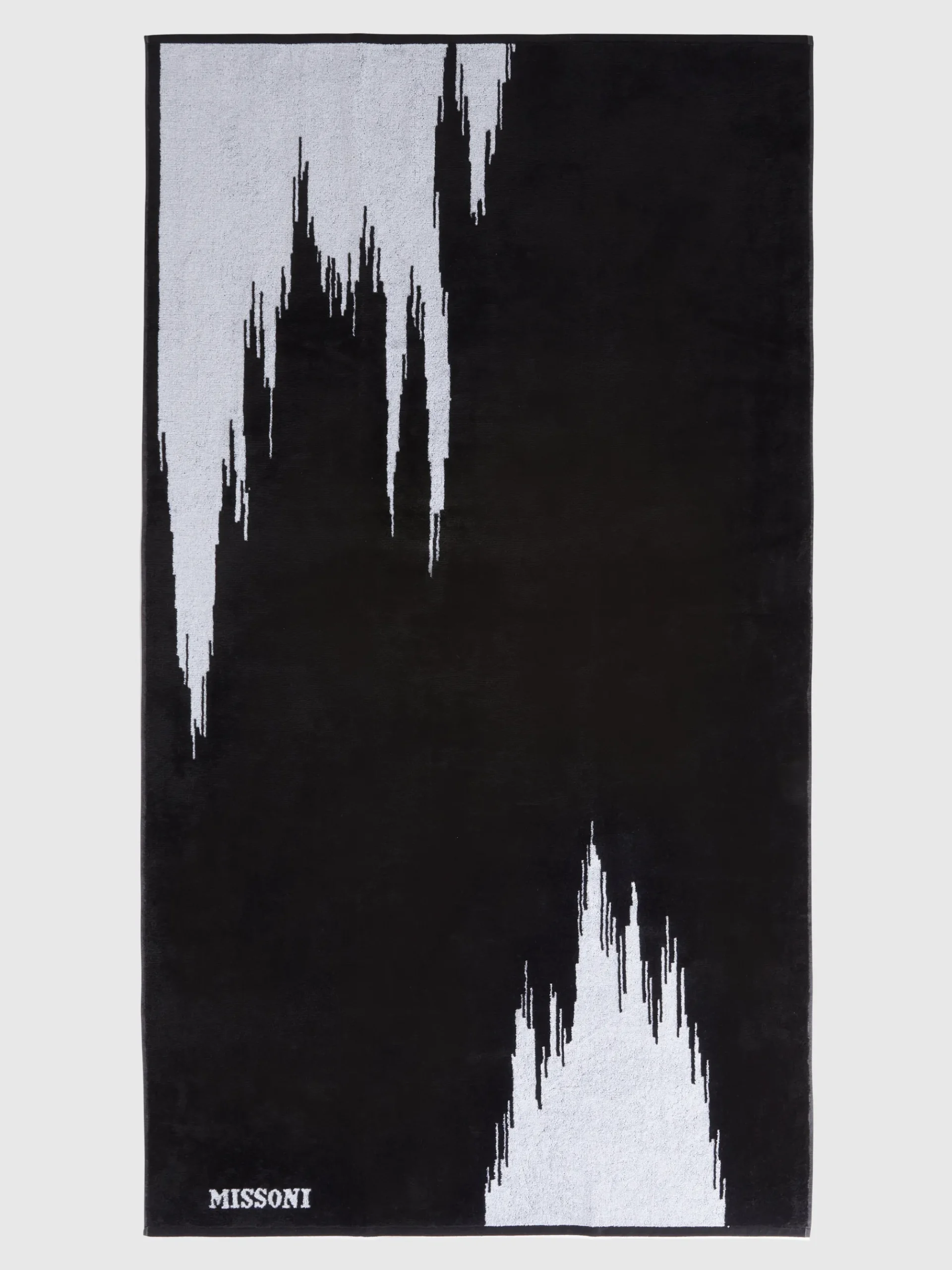 Telo mare 180x100 cm Skunk in spugna di cotone fiammata
