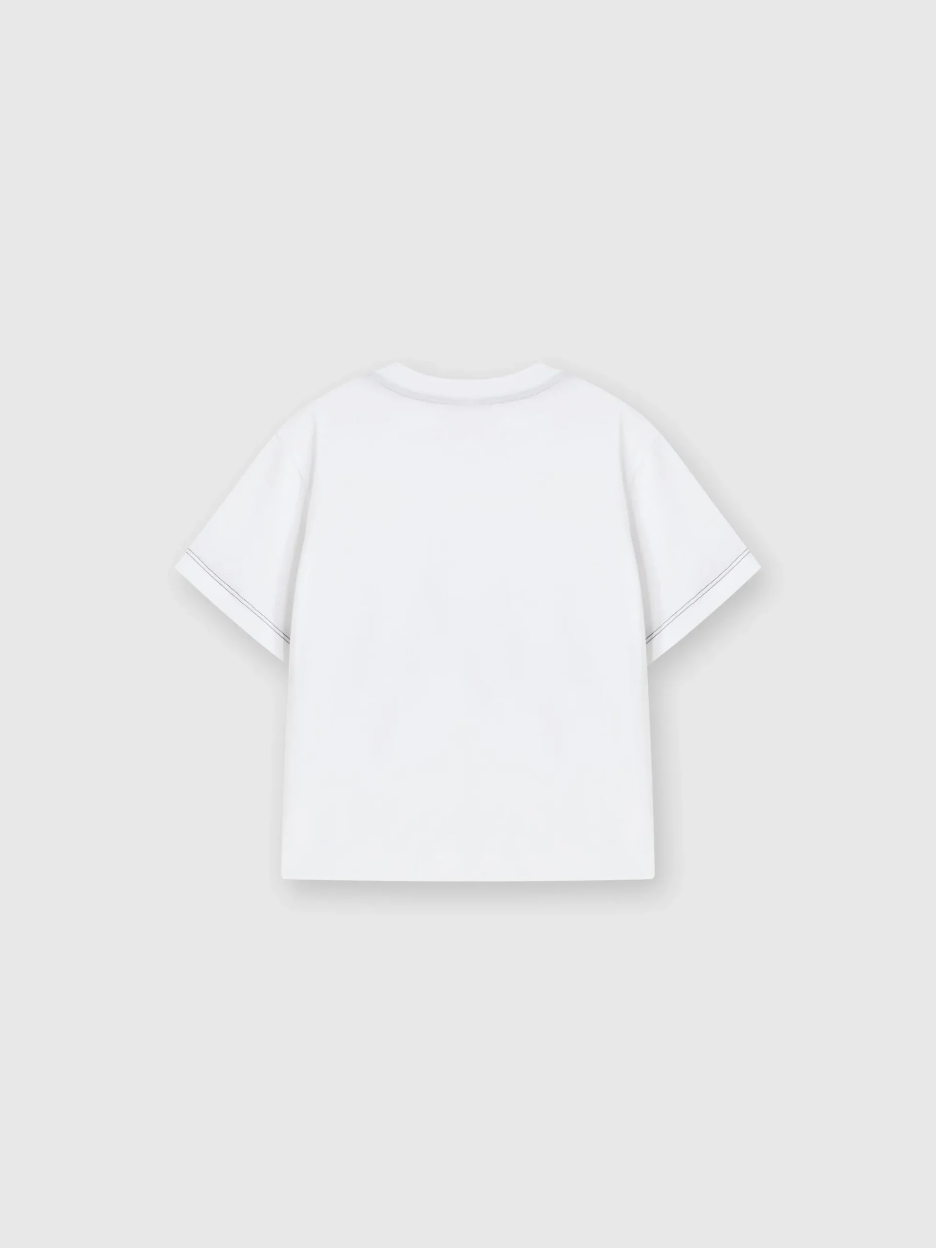 T-shirt girocollo a maniche corte in cotone