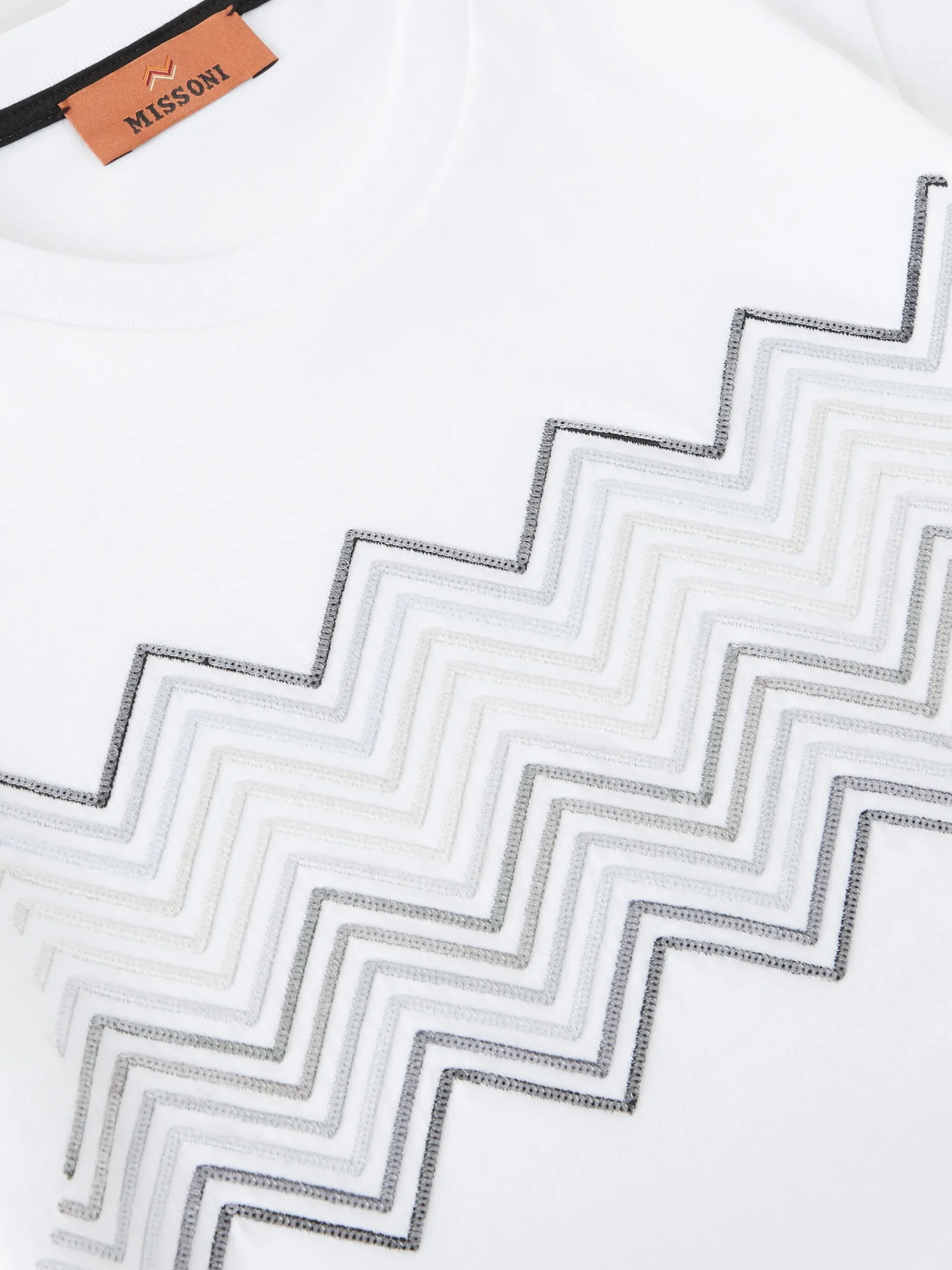 T-shirt girocollo a maniche corte in cotone