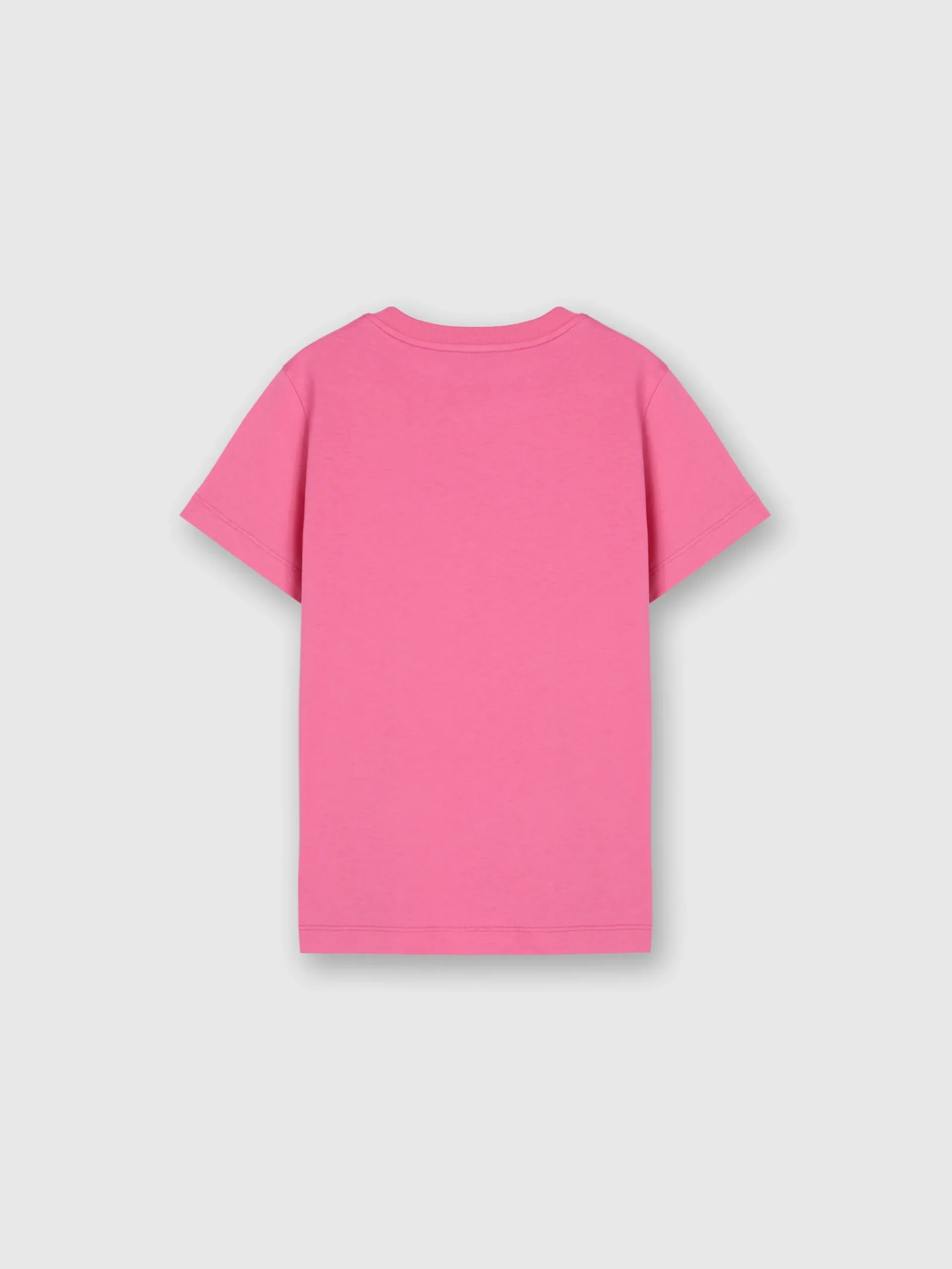 T-shirt girocollo in cotone con logo in strass