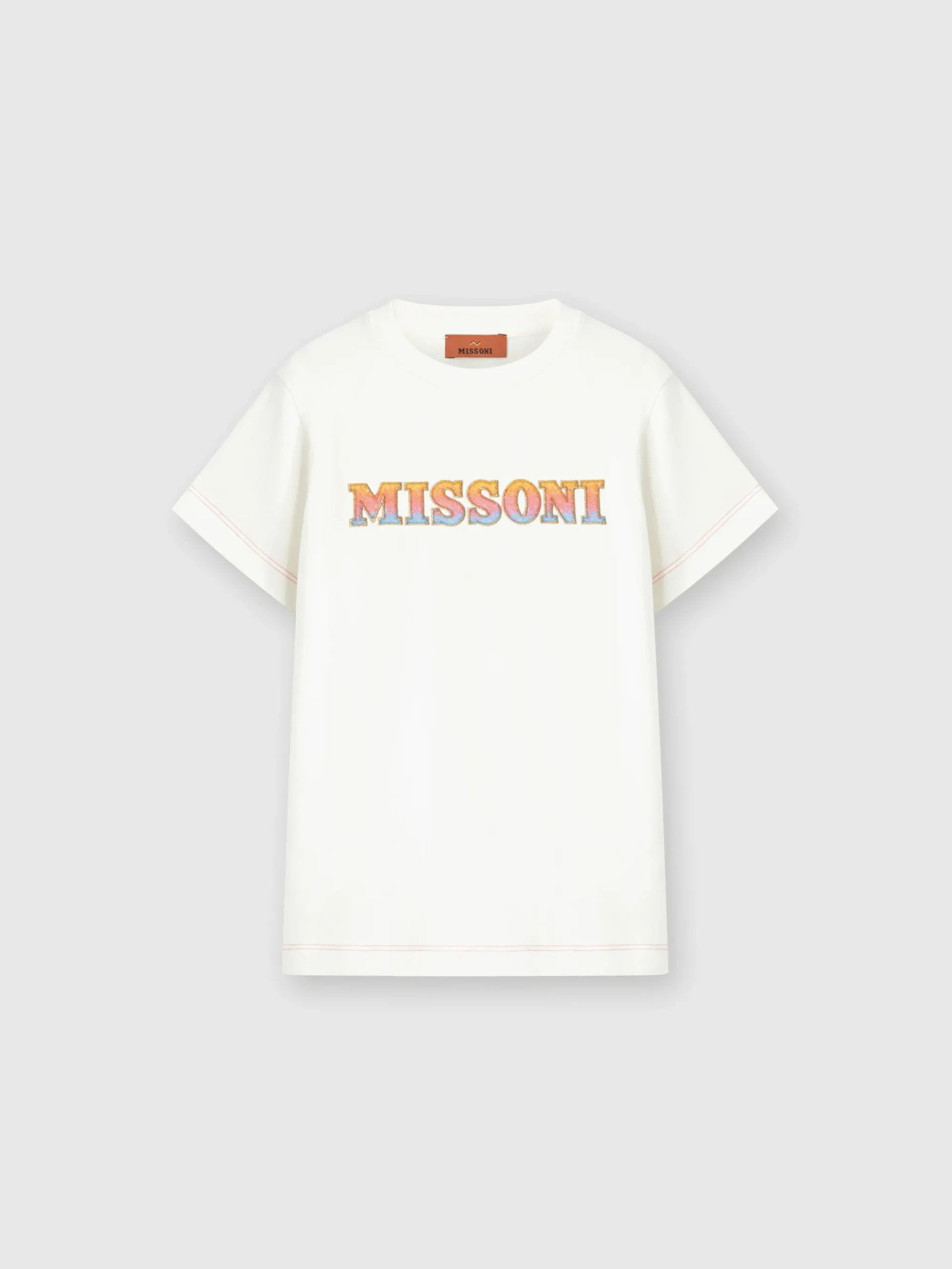 T-shirt girocollo in puro cotone