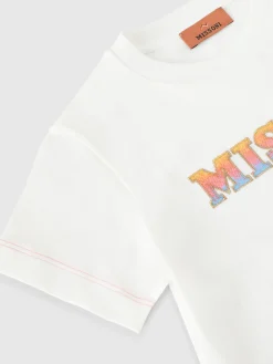 T-shirt girocollo in puro cotone