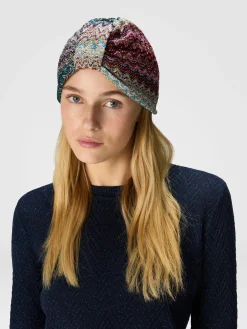 Turbante in misto viscosa zig zag