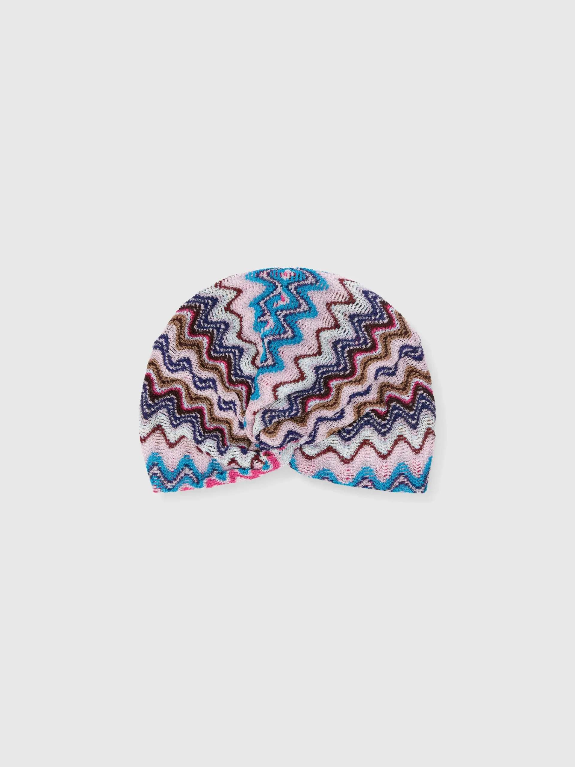 Turbante in viscosa chevron