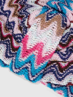 Turbante in viscosa chevron