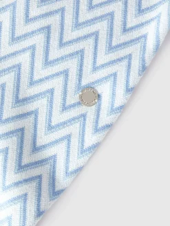 Tutina in cotone e cachemire zig zag