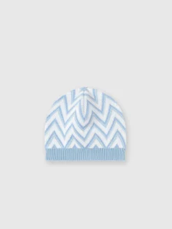 Tutina in cotone e cachemire zig zag