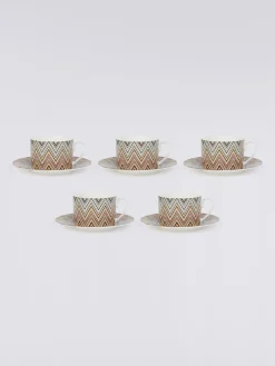 Zigzag Jarris Tazza Tè Set 6 Pz C/Piattino